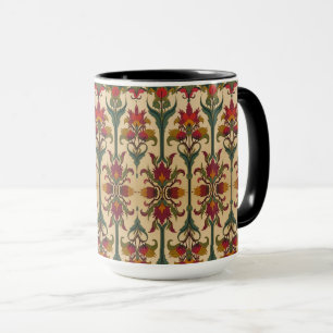 Arts & Crafts Craftsman- und Mission-Fries Blumenm Tasse