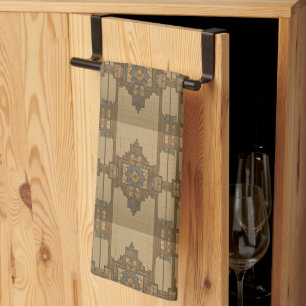 Arts & Crafts Craftsman- und Mission-Stil floral Geschirrtuch