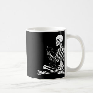 Arts Kitty Skelett Halloween Kostüm Schädel Und Ka Kaffeetasse