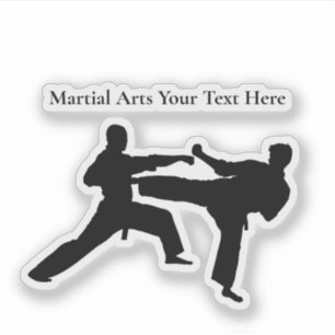 Arts Martiaux Action Thème Stickers Decal