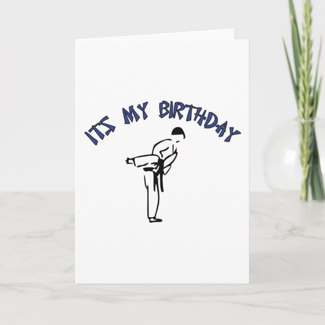 Arts martiaux - Design de carte d'anniversaire (Devant)