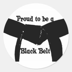 Arts martiaux Fiers d'être un Stickers ceinture no
