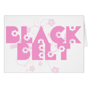 Arts martiaux Fleurs roses Ceinture noire