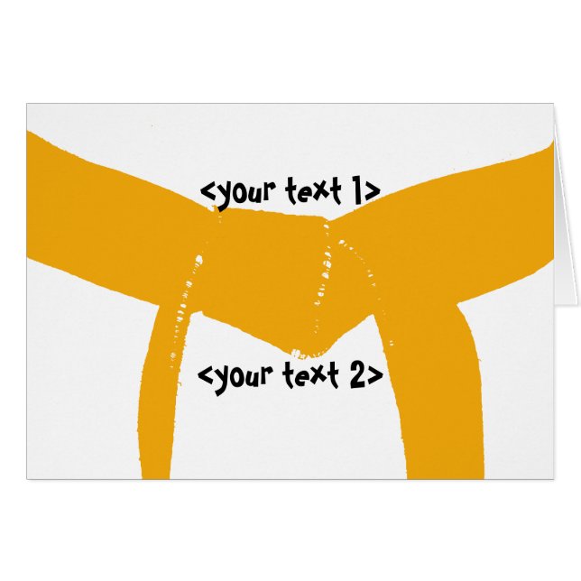 Arts martiaux Orange Belt (Devant Horizontal)