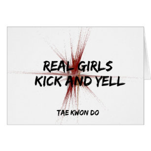 Arts martiaux Taekwondo Real Girls Kick and Yell