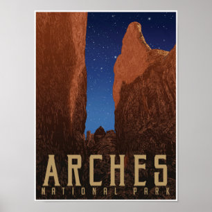Arts National Park Travel Poster; Starscape Poster