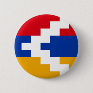 Artsakh (das Bergkarabach) Flagge Button