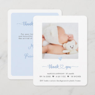 ArtsApp Baby Shower Danke+Geburtsanzeige Einladung
