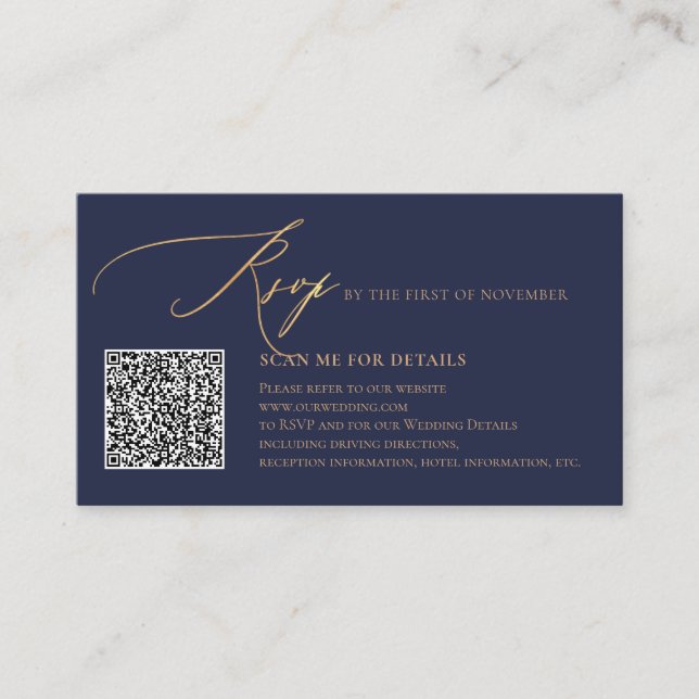 ArtsApp Blue QR Code UAWG Gold Calligraphy Begleitkarte (Vorderseite)