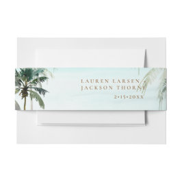 ArtsApp Chic Tropical Paradise Wedding Einladungsbanderole