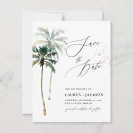 ArtsApp Chic Tropical Paradise Wedding Save The Date