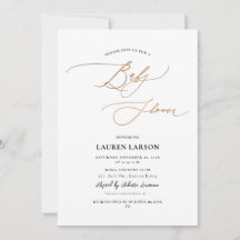 ArtsApp Elegante Imitate Gold Calligraphy Baby Sho