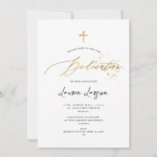 ArtsApp Elegante Imitate Goldkalligraphie Dedicati Einladung