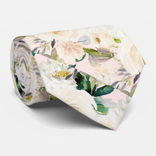 ArtsApp H2 Alabaster Cream Rosen Hochzeit Krawatte