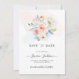 ArtsApp H2 Blue Blush Pink Botanical Card Einladung