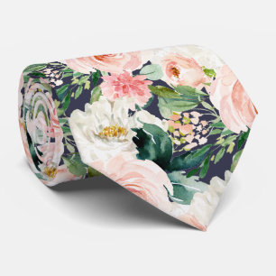ArtsApp H2 Blush Pink Roses DIY Navy Hochzeit Krawatte