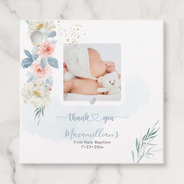 ArtsApp H2 Blush Rose Vielen Dank Geschenkanhänger (Vorderseite)