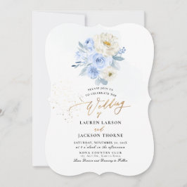 ArtsApp H2 Dusty Blue Rose Hochzeit Einladung