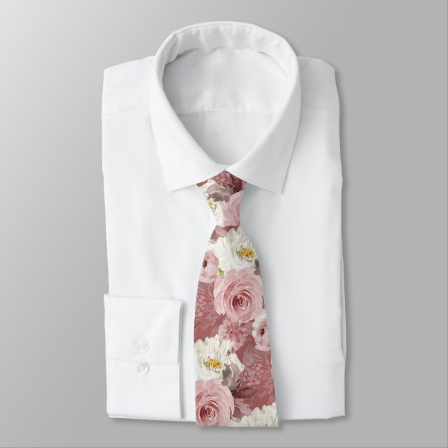 ArtsApp H2 Dusty Rose Rose Hochzeit Krawatte (Gebunden)