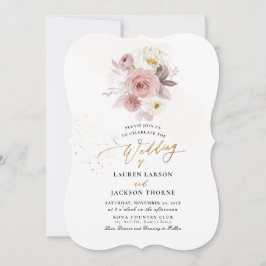 ArtsApp H2 Elegante Dusty-Rose Hochzeit Einladung
