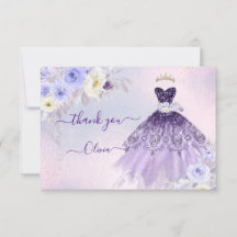 ArtsApp H2 Ombre Lila Sparkling Quinceanera
