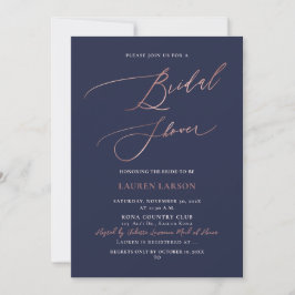 ArtsApp Imitate Rose Gold Calligraphy Brautparty Einladung