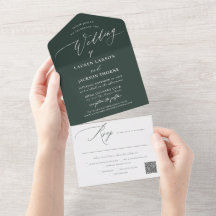 ArtsApp Moderne Kalligrafie Waldgrüne Hochzeit