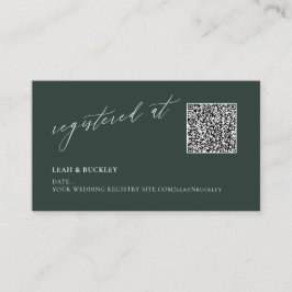ArtsApp QR Code DIY Color Forest Green Registry Begleitkarte