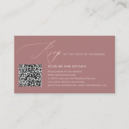 ArtsApp QR Code UAWG Imitate Rose Gold Kalligraphi Begleitkarte