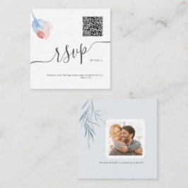 ArtsApp QR Code UAWG Wasserfarbe Rosa Rose Mitteilungskarte