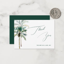ArtsApp Tropical Luxe Calligraphy Vielen Dank Mitteilungskarte