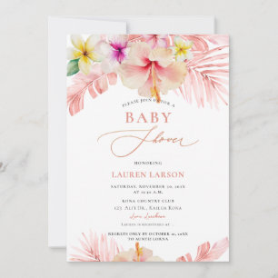 ArtsApp Tropical Paradise Baby Shower Kalligrafie Einladung