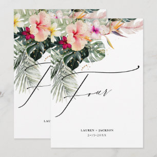 ArtsApp Tropical Paradise Gold Dust Table Four Einladung