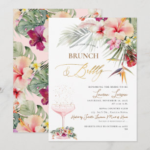 ArtsApp Tropical Paradise Imitate Gold Brunch+Bubb Einladung