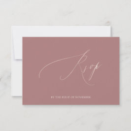 ArtsApp UAWG Imitate Rose Gold Luxe Calligraphie RSVP Karte