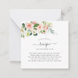 ArtsApp Watercolor Blush Pink Roses Request Encl Mitteilungskarte