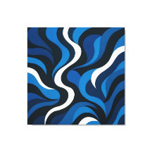 Artsy Blue Wall Decor