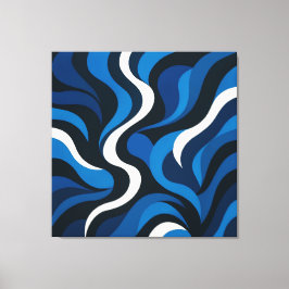 Artsy Blue Wall Decor Leinwanddruck