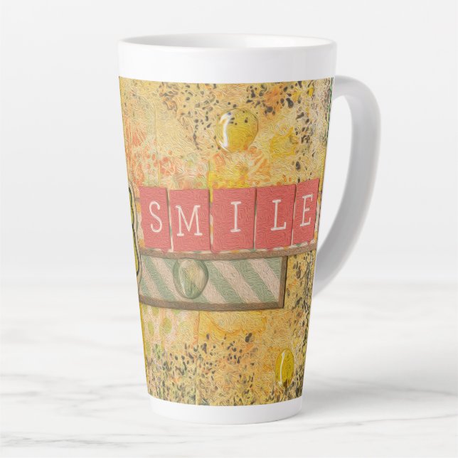 Artsy & Inspiration Florale Latte Mug (Angle droit)