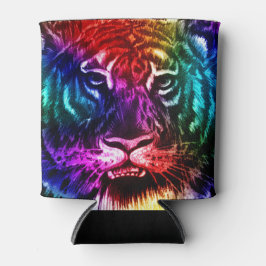 Artsy Rainbow Tiger Dosenkühler