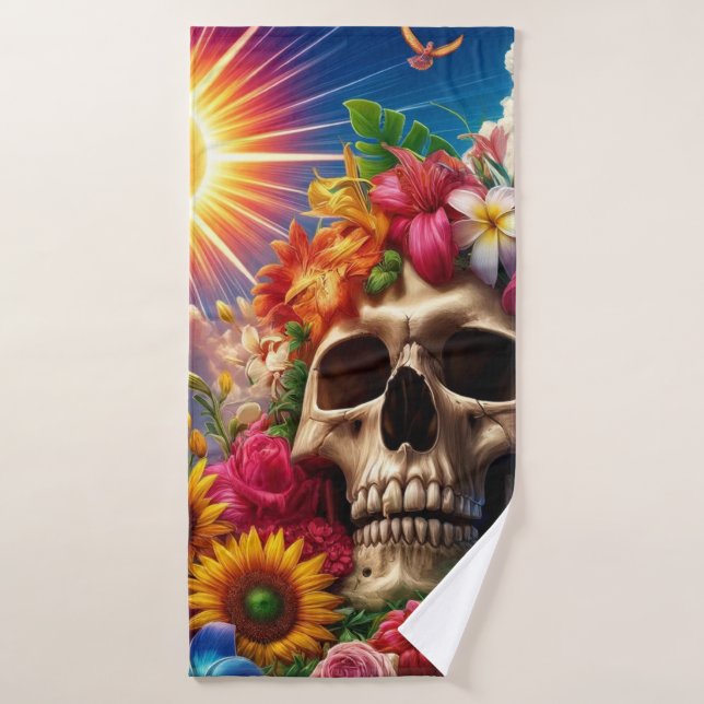 Artsy Skull (Serviette de bain)