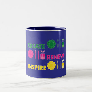 Artsy Spring Knolling Mug Zweifarbige Tasse