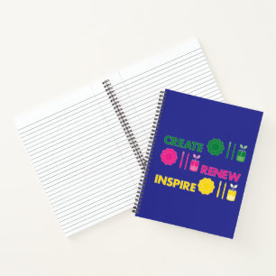 Artsy Spring Knolling Spiral Notizbuch