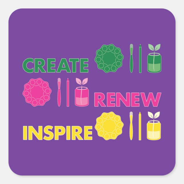 Artsy Spring Knolling Sticker (Vorderseite)