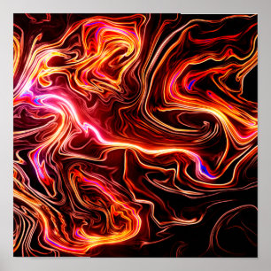 Artsy Swirls Design Poster