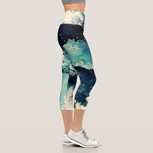 Artsy yoga pants capri leggings (Rechts)