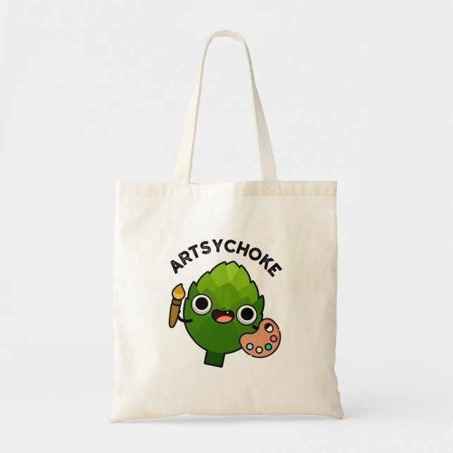 Artsychoke Funny Veggie Artichoke Pun Tragetasche (Vorne)