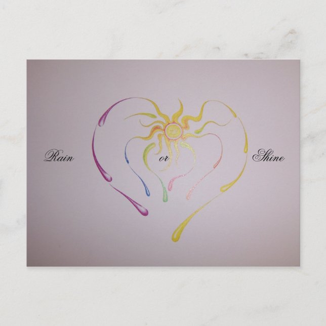 Artwork 011, Regen ... Postkarte (Vorderseite)