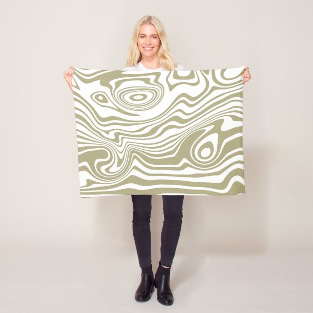 Artwork aus abstraktem Marmor | Fleecedecke (Beispiel)