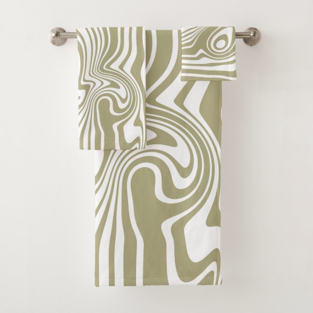 Artwork aus abstraktem Marmor | Handtuch Set (Insitu)